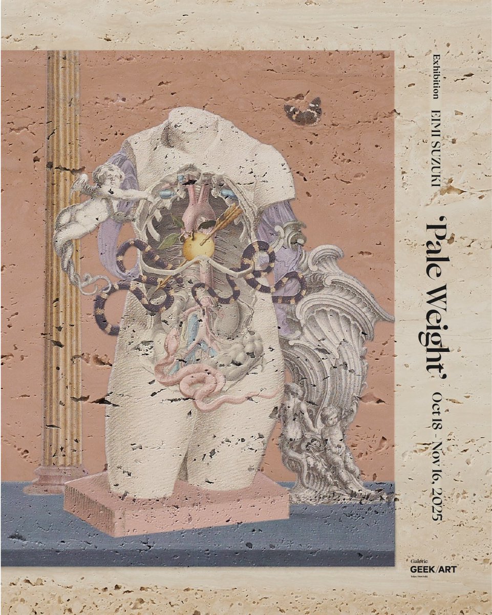 taktwi's tweet image. 渋谷・神宮前のGalerie GEEK/ART スズキエイミ個展「Pale Weight」bluediary2.jugem.jp/?eid=7856 大理石にプリントされた新作は冷たく硬質な素材の中に、人の“生”の気配を宿すよう。肌色に近い大理石を選び、自然に生じた小さな穴までも作品の一部として生かす感性が印象的です。