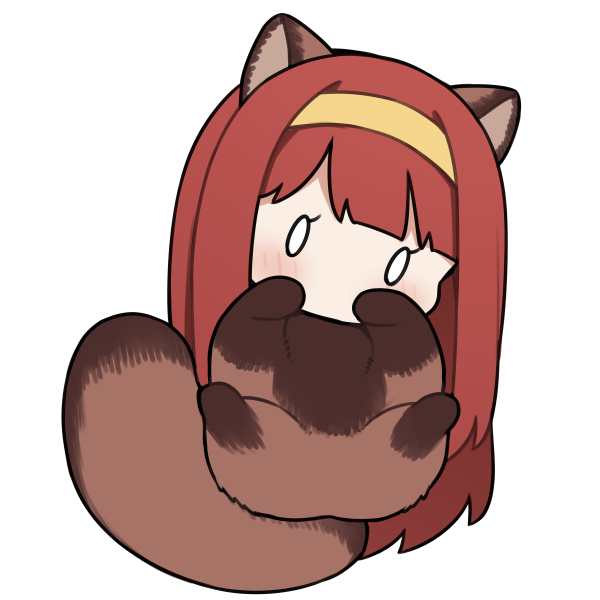 しがみついてることたぬでした 