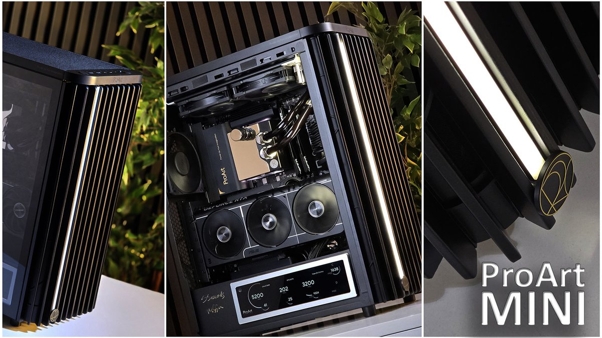 neSSaSSPCmods's tweet image. neSSa - ProArt MINI PC , Video: youtu.be/XOhE-RrEciE

Hardware:
Asus ProArt PA402
Asus ProArt Z890-Creator 
Asus PRIME RTX 5070
Asus TUF 850w 3.1
Intel Ultra Core7 265k
Patriot Viper Elite 5 Ultra 96G
Patriot Viper VP 4300 2Tb
EK LM Tek LC

@ASUS @intel  @EKbyLMTEK