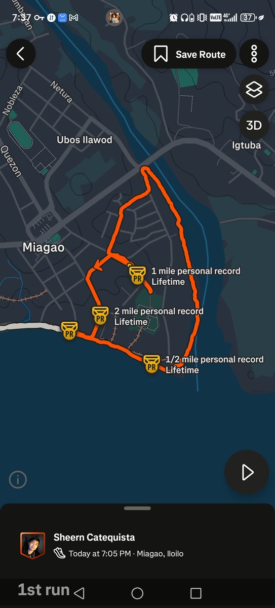 SaidShreen's tweet image. Okay 4. 5km in 30 mins for my first jog is bad. Need to fix my Cardio