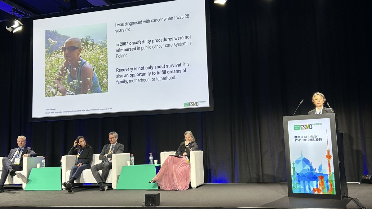 #ESMO25 <a href="/myESMO/">ESMO - Eur. Oncology</a> 
Too often, young people facing cancer still don’t receive proper #oncofertility counseling. This gap affects not only future fertility, but also quality of life and prognosis.
Oncofertility is not optional but it’s part of comprehensive cancer care! <a href="/OncoAlert/">OncoAlert</a>