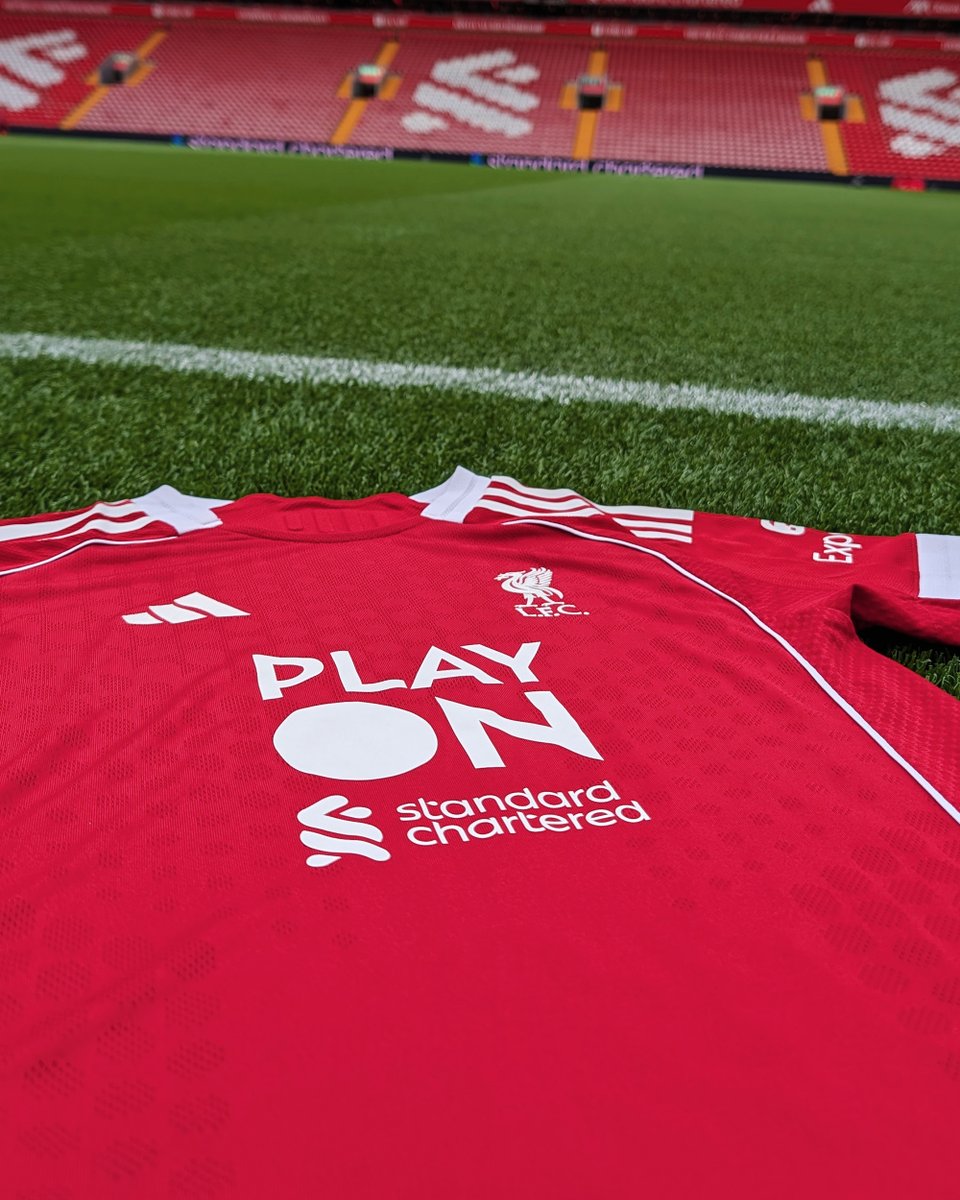 The special-edition shirt we'll be wearing today to help raise awareness of <a href="/StanChart/">Standard Chartered</a>'s Play On initiative 🤩
