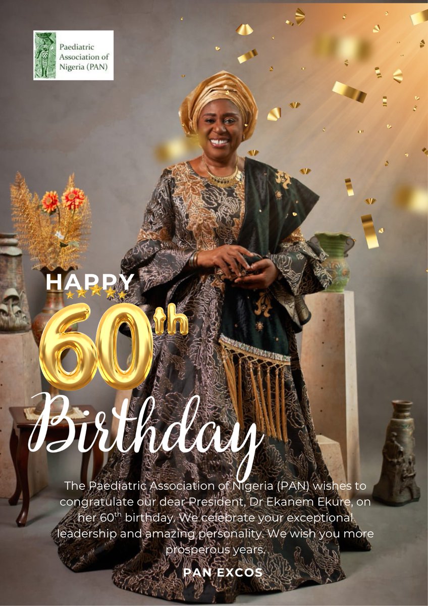 pan_ngr's tweet image. Happy 60th birthday to an exceptional leader, Dr Ekanem Ekure. We celebrate your exemplary leadership and passionate service. 

Congratulations Ma!

60 happy cheers 🥂 

#birthdaycelebration #DrEkureat60 #PANPresidentat60