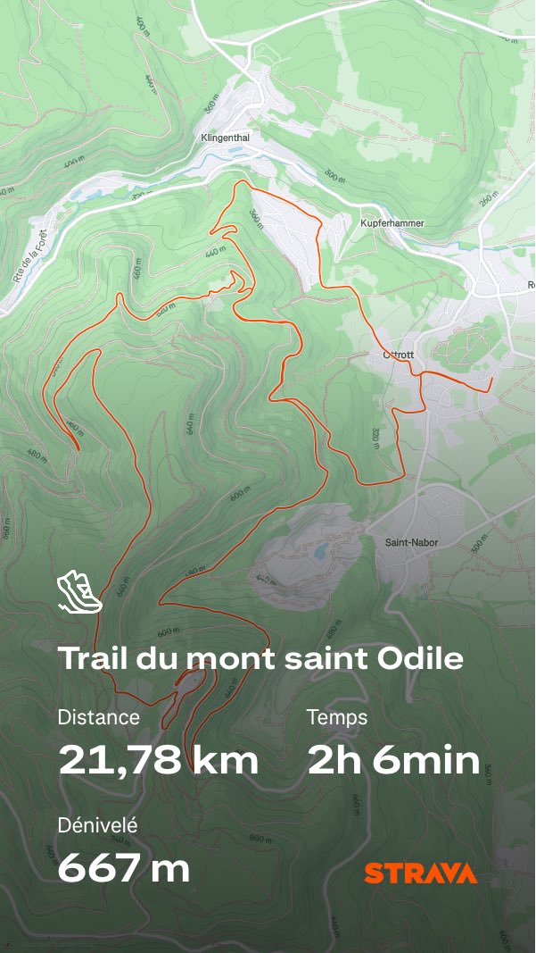 badasmodee's tweet image. Bref, aujourd’hui j’ai couru mon premier trail ! 21 km de pure plaisir avec 667m de D+ ! 2h06 c’est très honnête pour un premier #trail #runningtrail