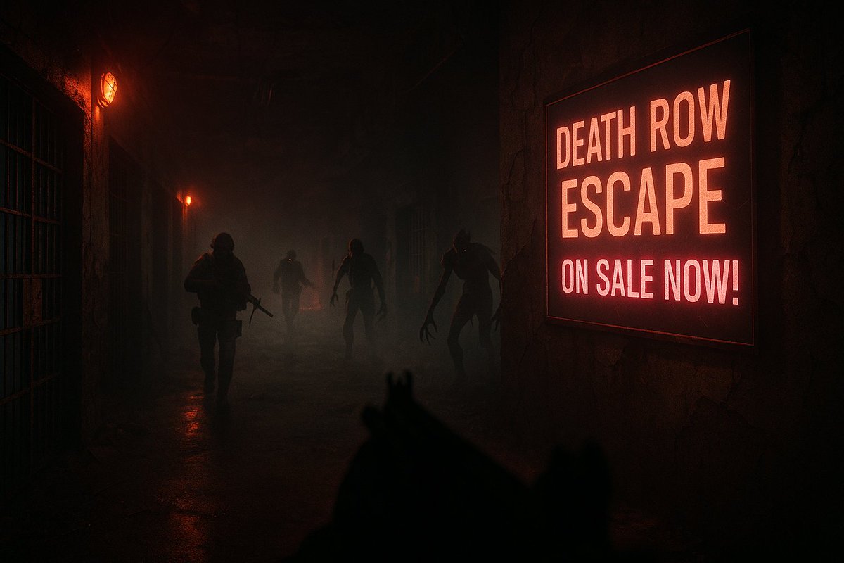 segamesstudio's tweet photo. 🚨 Death Row Escape is now ON SALE! 🚨
Step into a deadly prison overrun by mercenaries and twisted experiments.
🎮 Don’t miss the discount, grab it now on Steam!
#SteamSale #IndieGame #DeathRowEscape #HorrorGame #FPS #WishlistWednesday #ScreenshotSaturday https://t.co/5Otiy69kt1