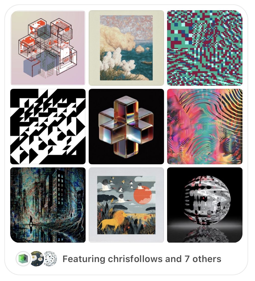 vivian_gallery's tweet image. GM!
Oh, I missed posting this beautiful top 9 collection. Where was my mind? opensea.io/0x678d57881827…
@nftaverse
@harmonywrennn
@V4wEnko
@V4wEnko
@brightdigiart
@Cuadros_cinthia
@katalina-aurora
@crypt0shaman_
@vivian_gallery