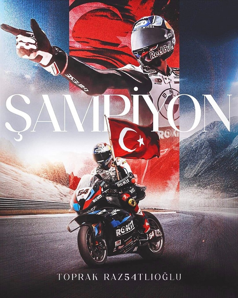 Formula Türkiye 🇹🇷 (@formulaturkiye) on Twitter photo 🏆 2021
🏆 2024
🏆 2025
🇹🇷 TOPRAK RAZGATLIOĞLU, ÜÇÜNCÜ KEZ WSBK DÜNYA ŞAMPİYONU! 🏆 2021
🏆 2024
🏆 2025
🇹🇷 TOPRAK RAZGATLIOĞLU, ÜÇÜNCÜ KEZ WSBK DÜNYA ŞAMPİYONU!