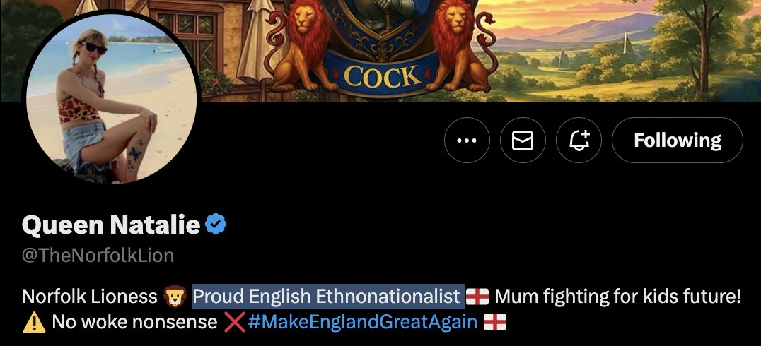 Patriot. 

Ethno-nationalism is the ONLY way.

It means that you want England to remain the homeland of the ENGLISH people. 

It doesn't mean nobody else can be here, but that the English should not become a minority.

England should be 90% English.

This is not controversial.