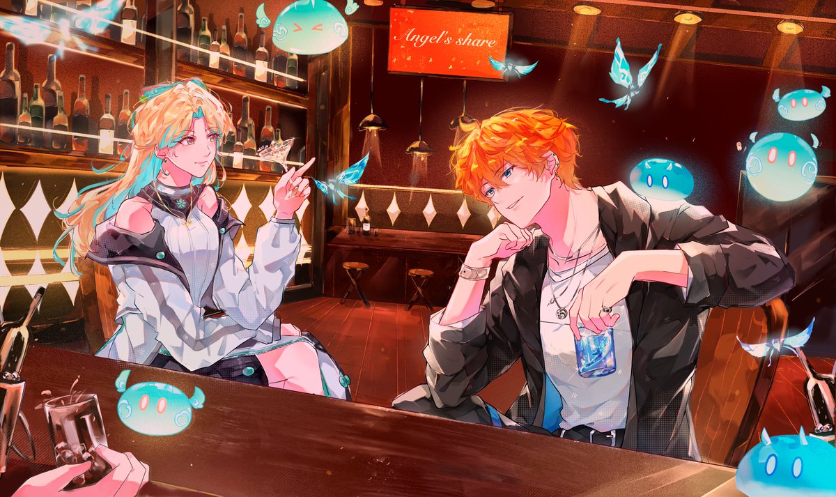 夢・ #VerisCaeli - Band AU
#Starborndreams25 #yumelokalgallery 

“Don’t drink too much,” he murmured
“I can handle it,” I turned to meet his gaze, teasing just a little, “You’ll look after me anyway”
"Always," He grinned, lifting his glass. “Come on, cheers! We’re worldwide now!”