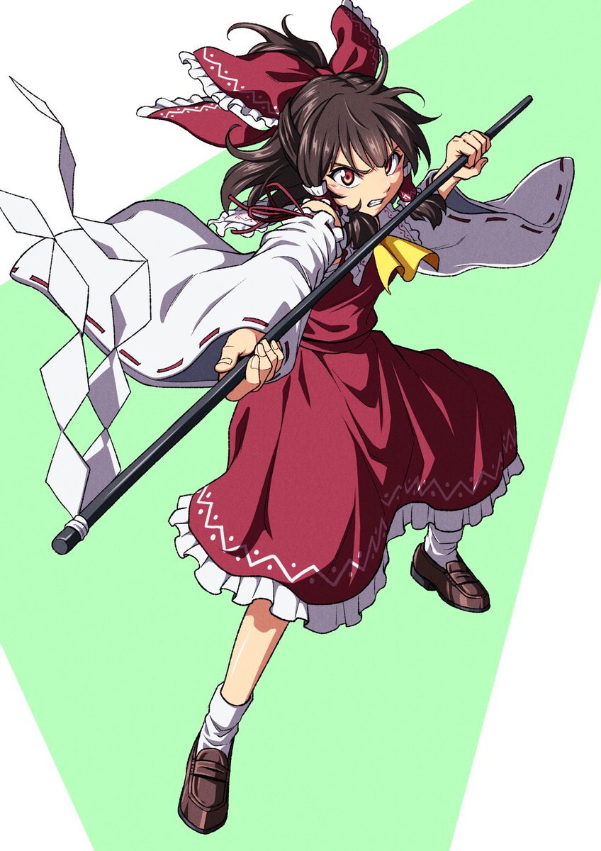 rakugakiinuno's tweet image. 霊夢