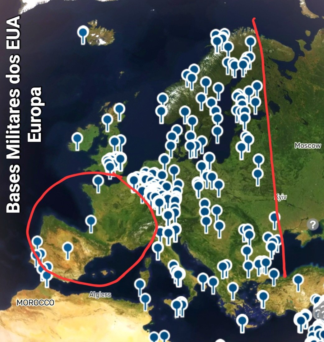bbbrezenski's tweet image. É compreensivo quando vc vê as bases americanas no continente.
Nenhum lugar do mundo é independente com tantas bases de outro país no seu quintal.

Negociar com armas apontadas, não é negociar.
A Europa virou colônia, só ver os discursos dos presidentes, todos iguais, sério…
