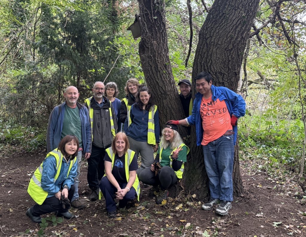 More clearance in the Japanese Garden this morning, thanks to Penny, Kris, Jordan, Chi, Matt, Lucy, SteveM, Val, Sam, Liss and Bridget. Lots of buried litter! 
☔️ stayed away.