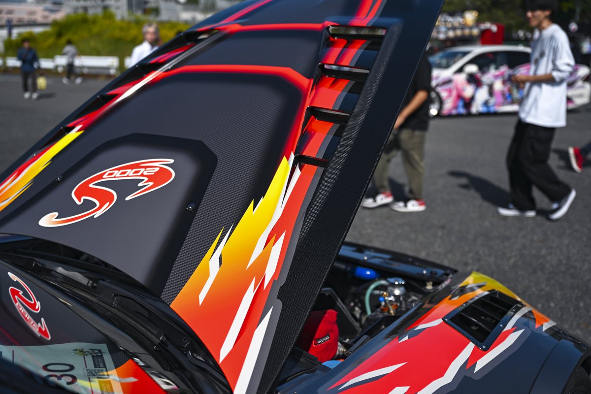 個人的いちばんすきだった車　グラフィックのみの仕様と分かってはいるけど前にターボファン的なの付けたくなるカッコよさ

Yupiteru presents お台場痛車天国2025 AUTUMN
20251018