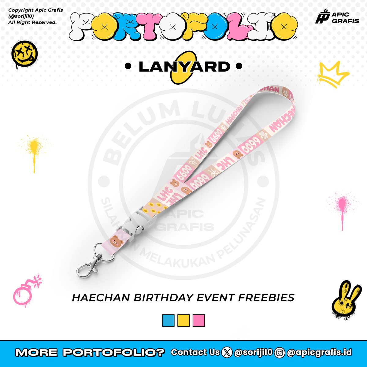sorijil0's tweet image. LANYARD | by #testinyajilo
________
t. banner poster freebies ads cahol card holder photostrip photobooth cup paper sleeve feed id box ticket pc event kpop kemasan kaos igs hand fan slogan uchiwa fankit kit commis pin design birthday wts wtb
#designcommission #zonauang