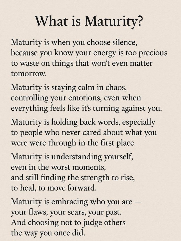 AdabRuss's tweet image. ما هو النضج؟

النضج هو حين تختار الصمت، لأنك تدرك أن طاقتك أثمن من أن تُهدر على أمورٍ لن تعني شيئًا غدًا.

النضج هو أن تبقى هادئًا وسط الفوضى، أن تتحكم في مشاعرك حتى عندما يبدو أن كل شيء ينقلب ضدك.

النضج هو أن تكبح كلماتك، خاصة أمام أولئك الذين لم يهتموا يومًا بما مررت به.…