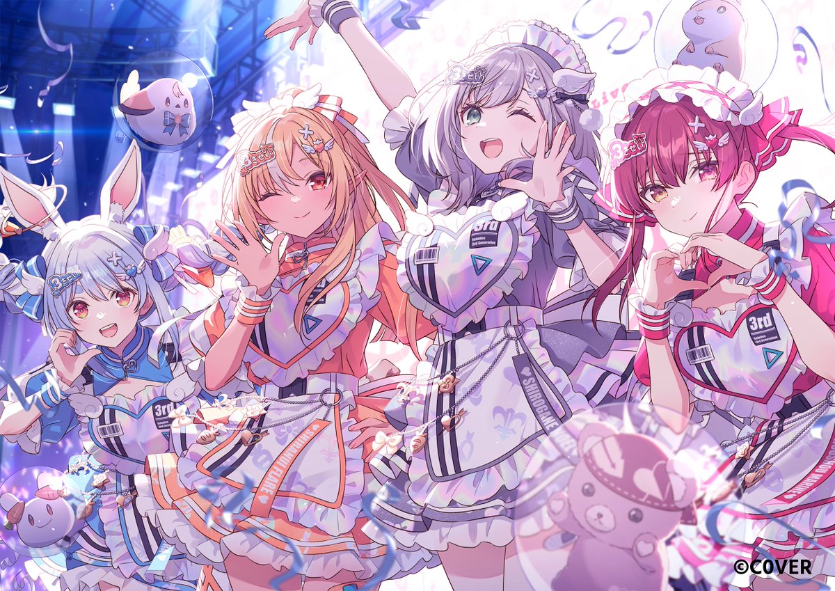 hechima10040's tweet image. ホロライブ3期生の皆さんのライブ
hololive 3rd Generation Live
#きゅるるん大作戦
〜最強アイドル、推すしかないでしょ〜
のキービジュアルを描かせていただきました!ライブ今からめちゃめちゃ楽しみです…!✨
#3期生超重大告知3D