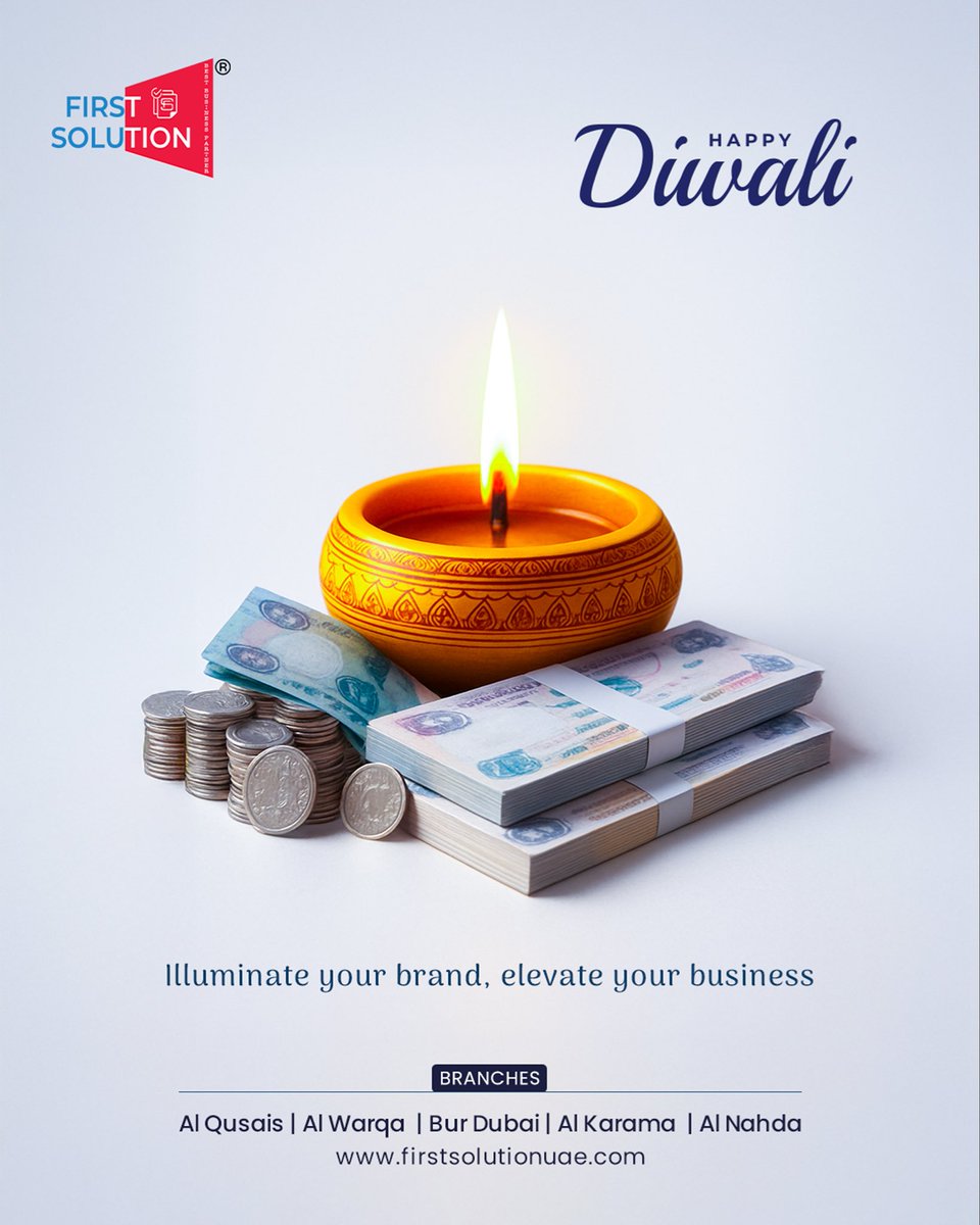 FirstSolutionB's tweet image. Light up your dreams, celebrate your wins, and step into a brighter tomorrow.
Happy Diwali from all of us at First Solution! 🌠

#HappyDiwali #FirstSolutionUAE #UAEBusiness #BusinessSuccess #DubaiEntrepreneurs