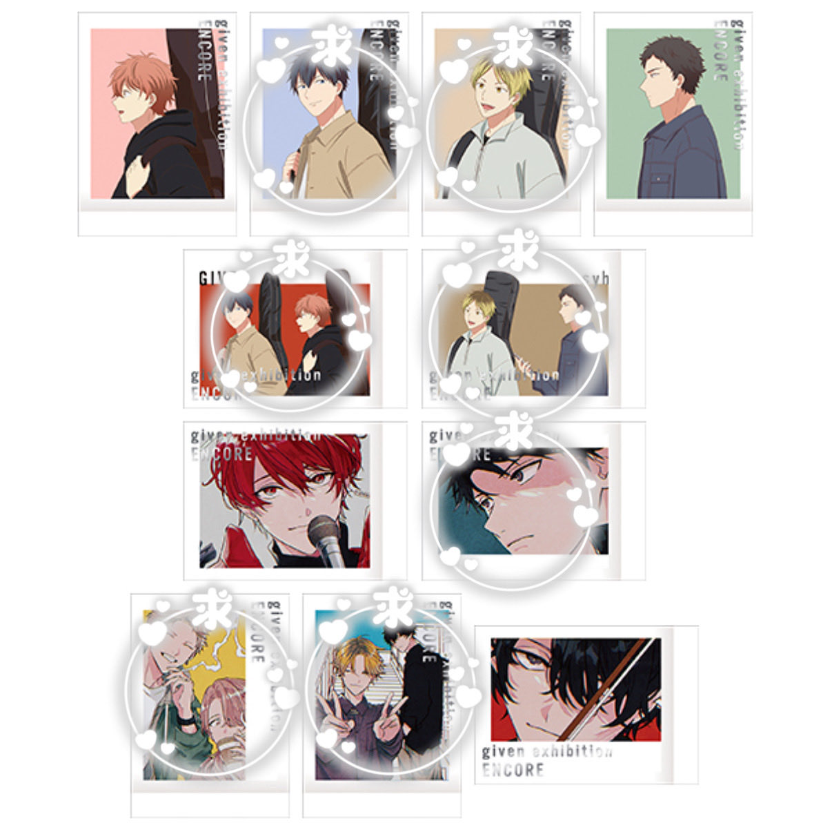 ギヴン展 ENCORE 東京凱旋　ぱしゃこれ 真冬　立夏　コンプ　購入特典 ぱしゃこれpremium ギヴン展 encore 立夏 真冬 購入特典 セット ギヴン