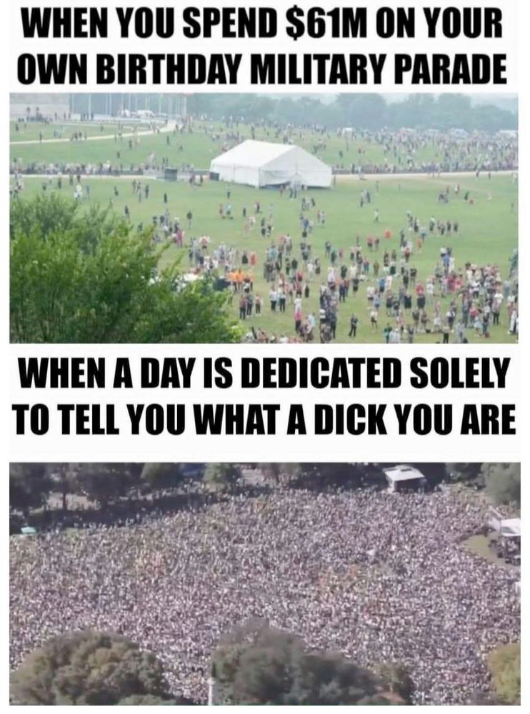 namwella1961's tweet image. I am so proud of the nearly 7 million No Kings protesters who filled the streets across America to protest Trump.

And video of the No Kings protests around the globe was amazing to watch. 💙
#NoKingsDayOct18th #NoKingsInAmerica #TrumpisaNationalDisgrace #TrumpIsUnfitForOffice