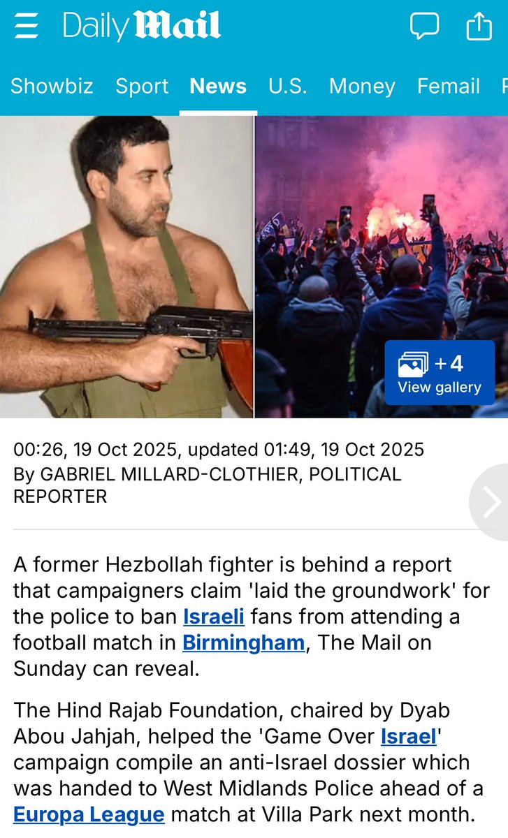 v_j_freeman's tweet image. Abou Janjah wrote the report which was key in West Midlands Police deciding to ban Maccabi fans from the UK? You’ve got to be kidding me. We are being manipulated by actual terrorists.