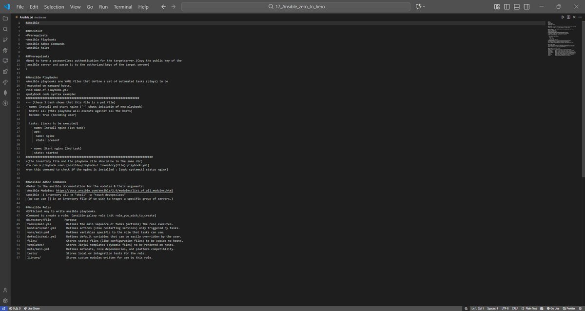 ATarjun007's tweet image. Gotta get Senisble with Ansible! 
Wrote my first basic playbook &amp;amp; learnt about the basics of roles.
try yourself: github.com/ansible/ansibl…
 #ConfigurationManagement #IaC #TechSkills #AnsiblePlaybook