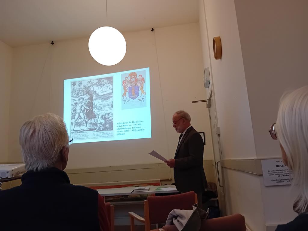 If you missed our AGM and Talk yesterday you missed a treat. Members were fascinated by the The Heraldry of Apothecaries Hall presented by Andrew Wallington-Smith.