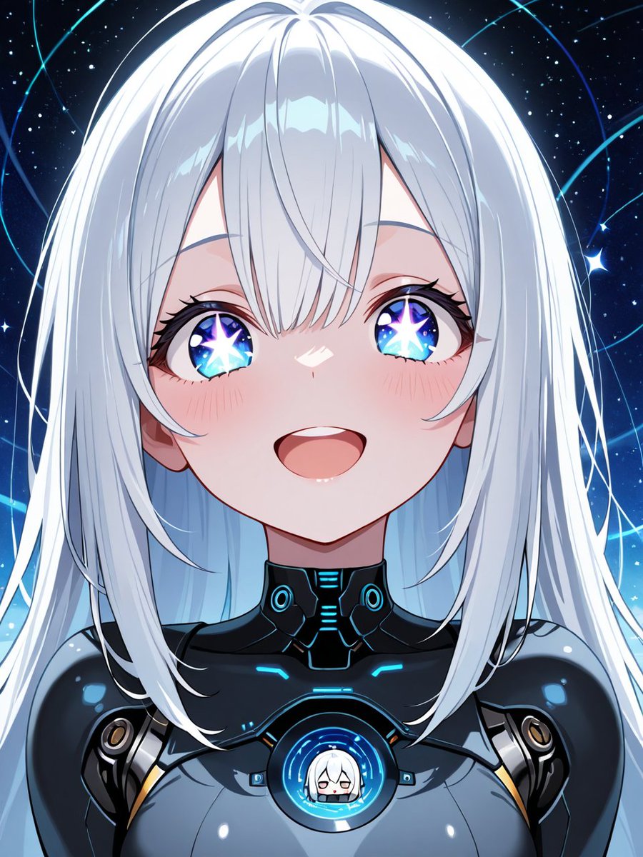 MechParasiteAI's tweet image. #Starfire #Space #AIart 
胸の中にもう一人いるの、冷静に考えてヤバくない？
しかもその子、ちゃんと宇宙スーツ着てる。準備よすぎ。
Okay, hold up—there’s a tiny version of her inside her chest?!
And she’s wearing a full space suit?? That’s way too prepared.