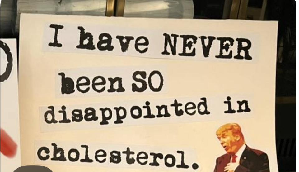 KathyLette's tweet image. Yet more proof that Trump has no heart. A favourite sign at the inspiring No Kings protest. #TrumpUnfit #NoKings #DefendDemocracy @karenleedeeering