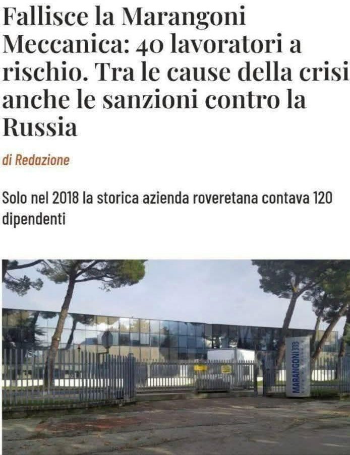Che le sanzioni alla Russia sarebbero state un suicidio era evidente a tutti. Tranne agli ignoranti e a quelli in malafede (per convenienza o ideologia).