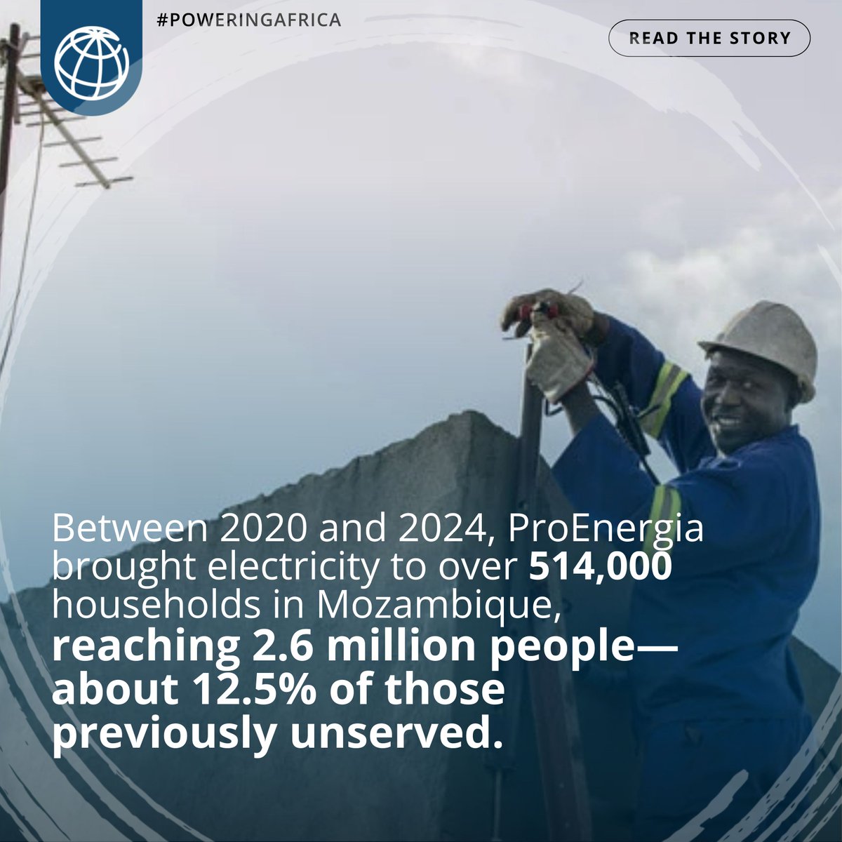 This is what #Mission300 looks like in action: 2.6M+ people gained electricity, thousands of jobs created, and communities empowered. Read the full story: wrld.bg/y4ST50Xexw8 #PoweringAfrica