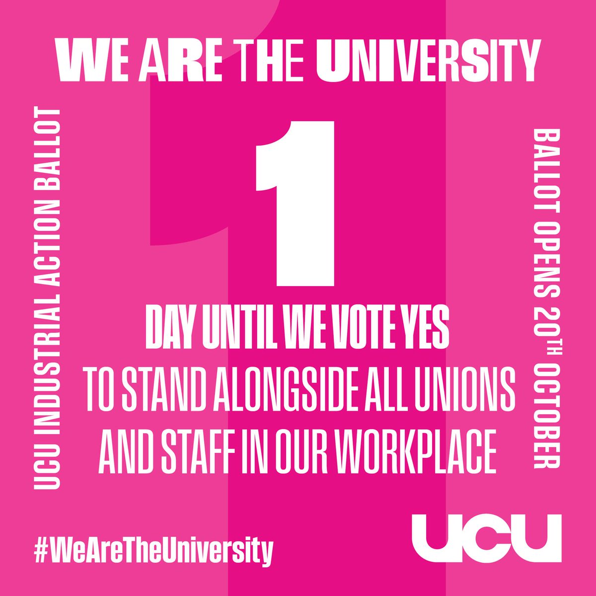 🚨 Our ballot opens tomorrow!
 Will you be ready to make your voice heard?

 It’s time to stand up for fair pay, job security, and a better future for higher education.
 🗳 VOTE YES,  every vote matters.