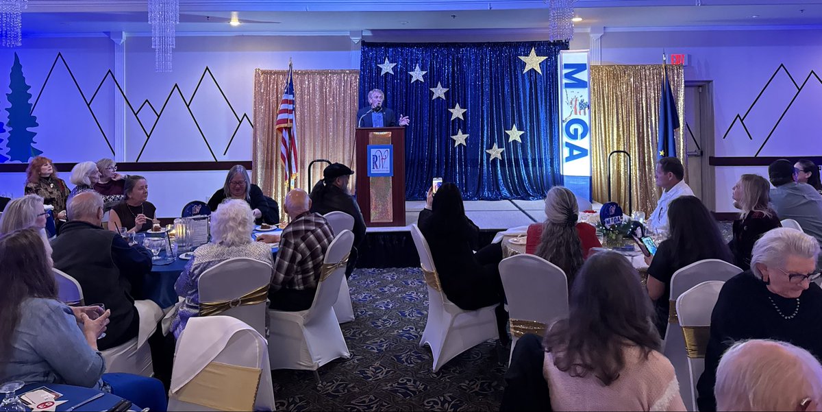 ChairWarfield's tweet photo. Wonderful evening with the @msrwc1947! A packed house gathered to hear keynote  Former Representative &amp; amazing patriot Laddie Shaw, and to fundraise for this amazing Republican Women’s Club! Every dollar raised goes towards electing conservative candidates across the state. https://t.co/tast3Z9Di5