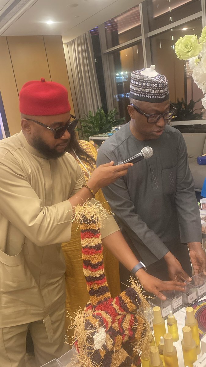 moi_voke's tweet photo. Grateful to the Nigerian Embassy in Beijing and all dignitaries for a memorable evening of connection and discovery. #NigeriaAt65 #NigeriaChina #Guangzhou #independenceday2025 @embassy_beijing https://t.co/LfLeyqp6Nx