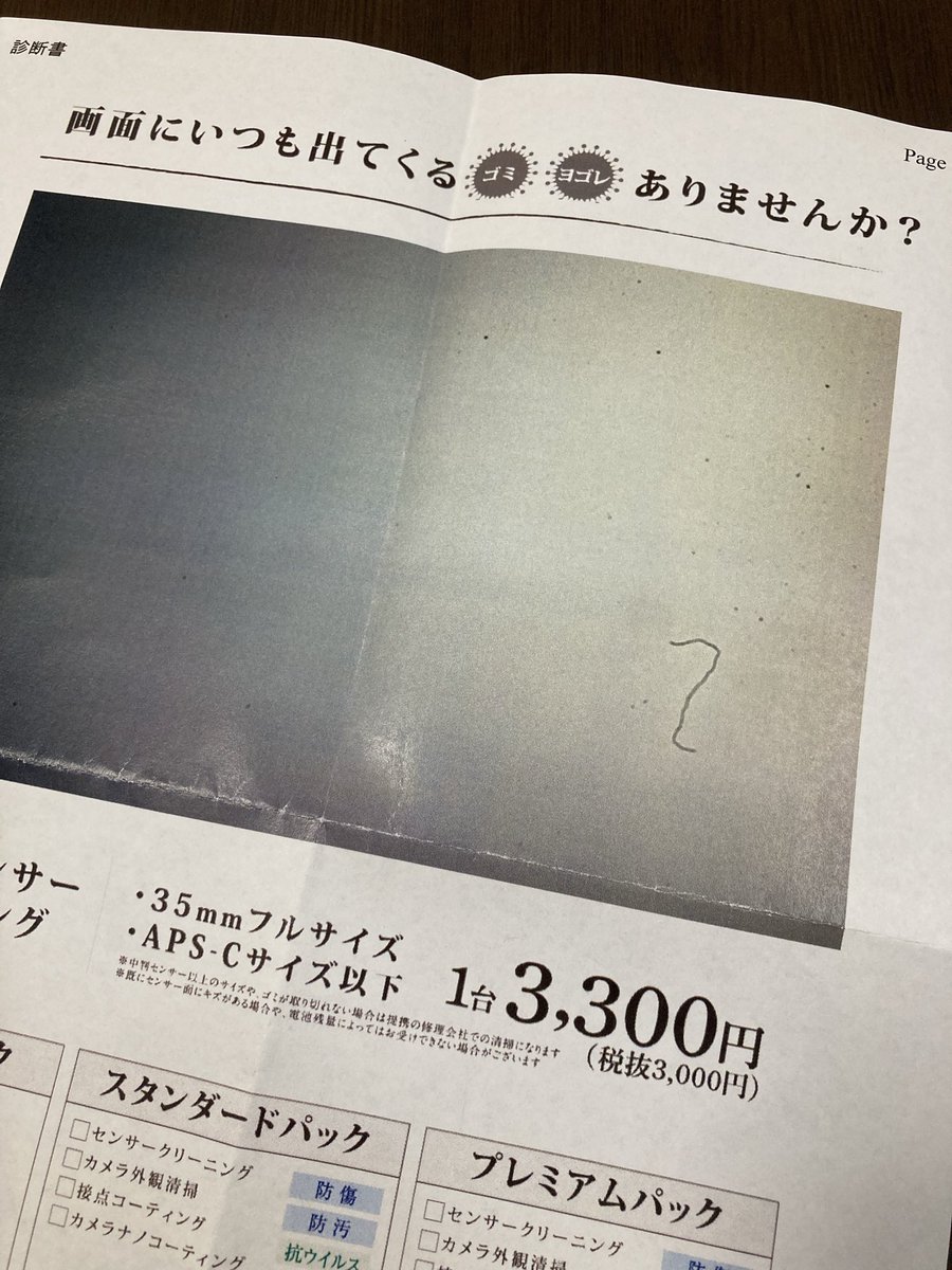 villageyou80's tweet image. 初めてカメラのキタムラでセンサークリーニングしてきた。
←before  after→
とりあえずアメーバみたいな線状の物が取り除けて良かった😎