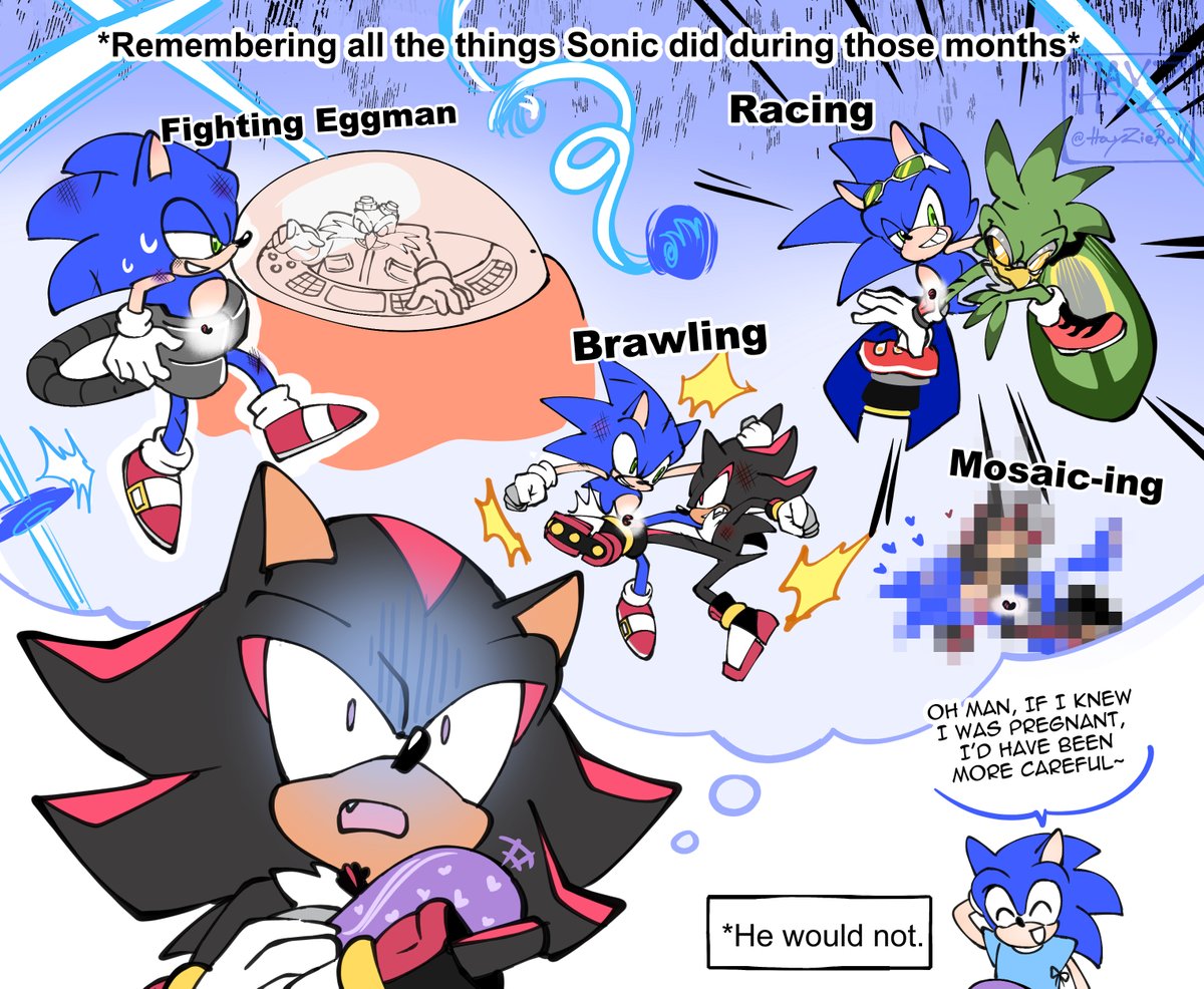 I feel like Shadow'd be horrified once he knew #sonadow