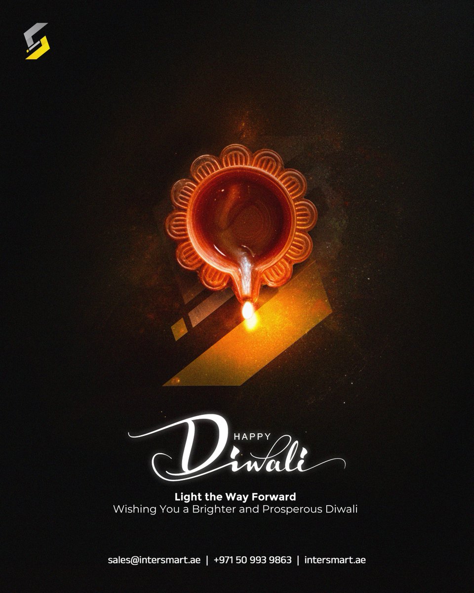 As the lights grow brighter, may your path grow clearer. Wishing you a Diwali filled with progress and prosperity.
.
.
.
#Diwali2025 #HappyDiwali #FestivalOfLights2025 #intersmartsolution #intersmart
