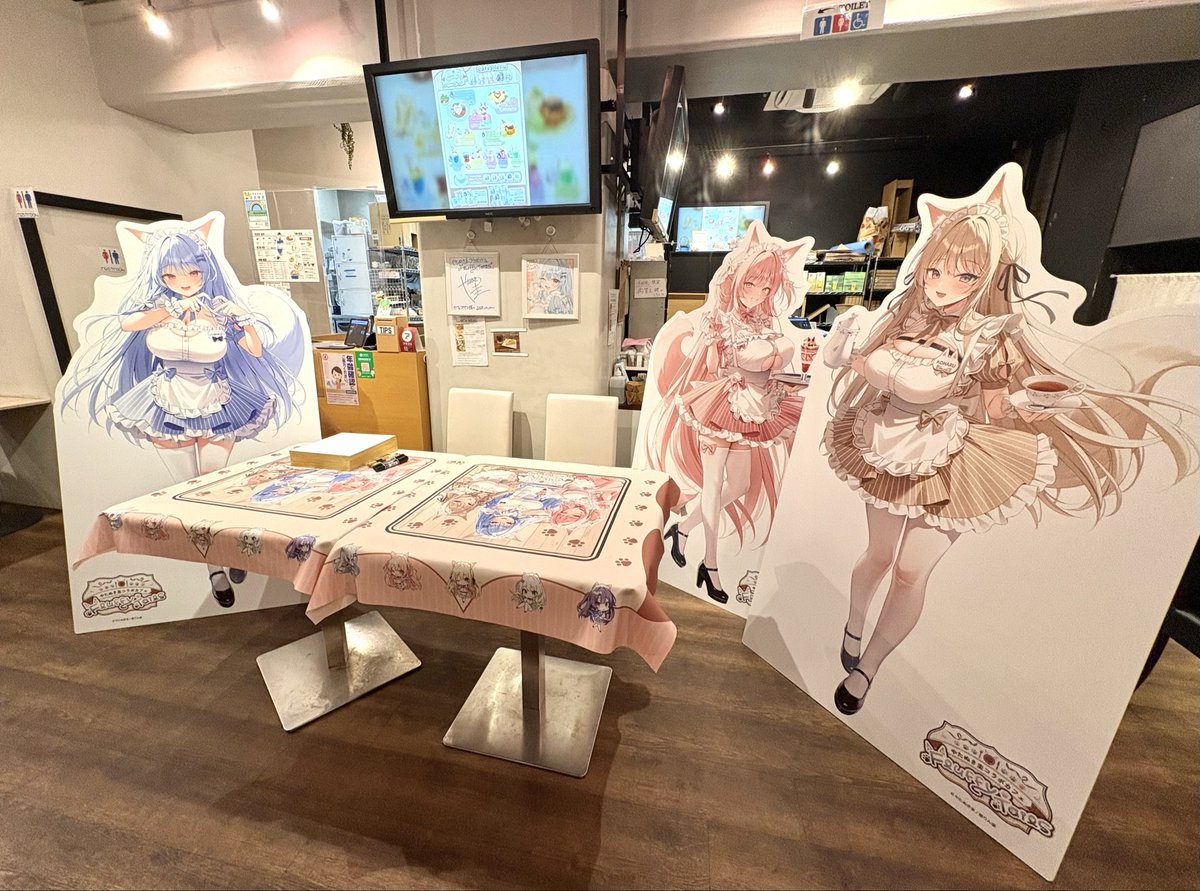 サイン会18時からです緊張しておりますお手柔らかに…！！ #やたぬき圭コラボカフェ