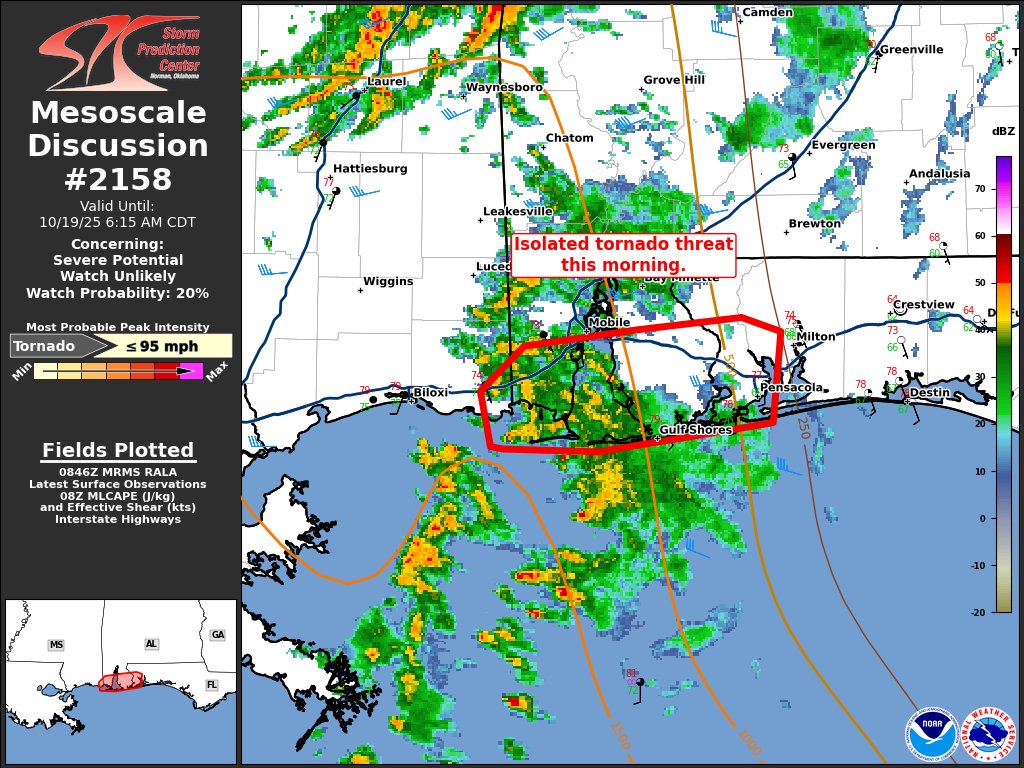 3:49am CDT #SPC_MD 2158 , #flwx #alwx #mswx, spc.noaa.gov/products/md/md…