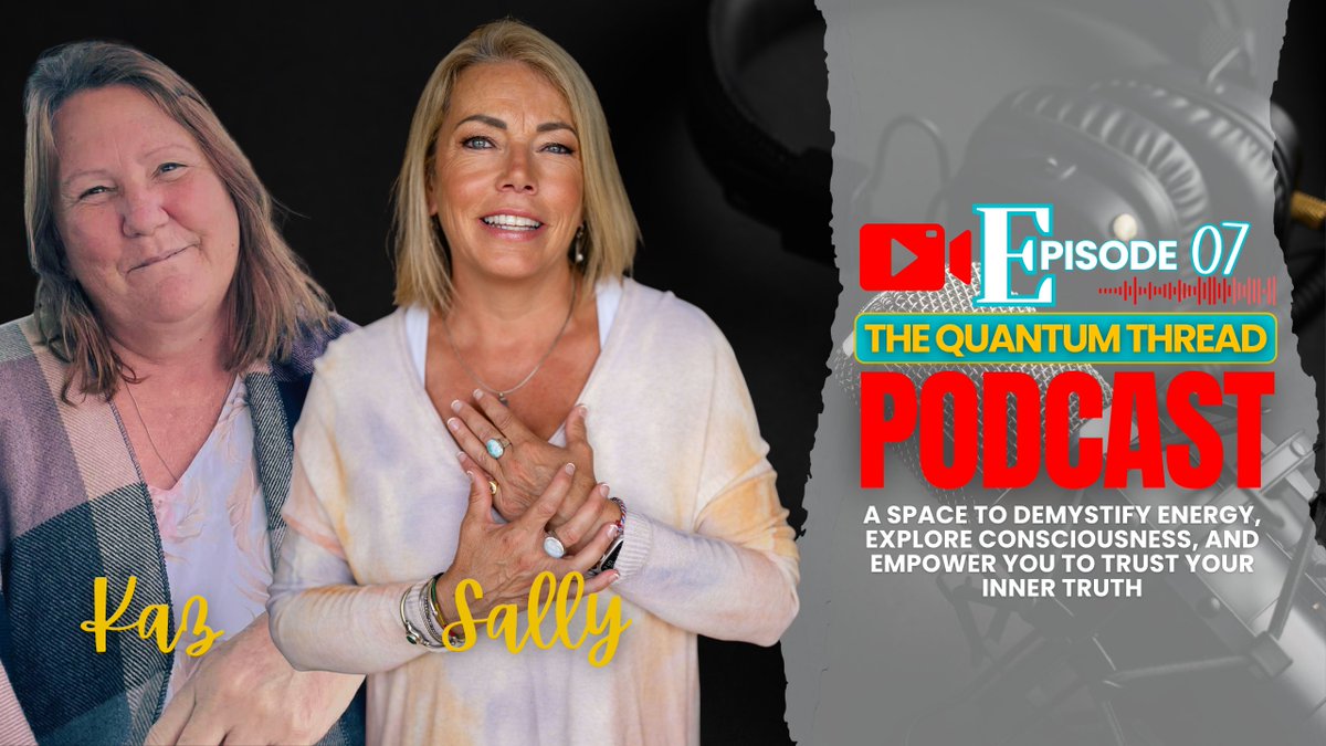 SallyEstlin's tweet image. This week's Quantum Thread, we discuss how to be grounded in your humanness and allow life to flow.

Watch on YouTube here youtu.be/j6Z__y3q8x0

#TheQuantumThread #QuantumGuidance #5DShift #NewPodcast #ChannelledWisdom #GoldenGroup #KazAndSally #Channeling #QuantumLiving