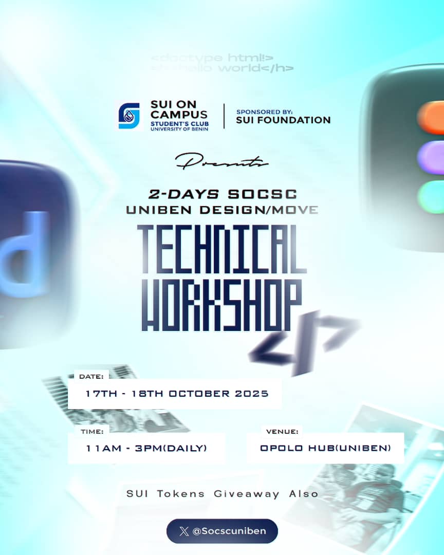 notbypriest's tweet image. Had fun teaching the basics of design at the @socscuniben technical workshop yesterday.
Thanks @suioncampus for the opportunity, we requested and they made it a reality.
Big shout out to @Atral_ama and the entire @socscuniben team. You guys rock 🙌🙌