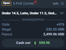 Cash out or ride ⁉️

3 legs left for 2500$