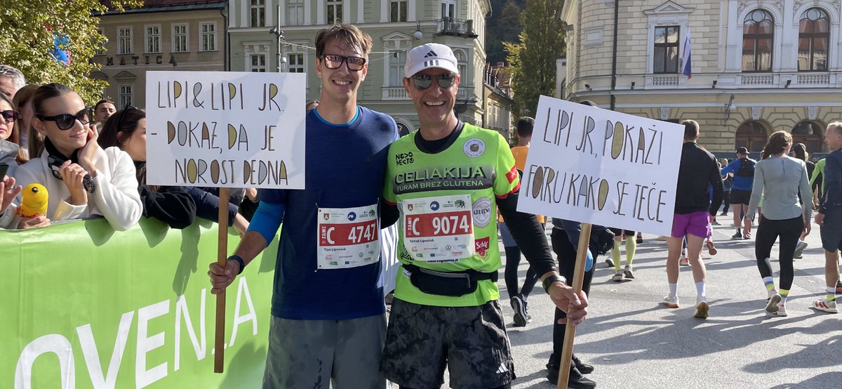 Ni jih malo, ki menijo, da je tek norost ..., ki se deduje. #ljubljanskimaraton