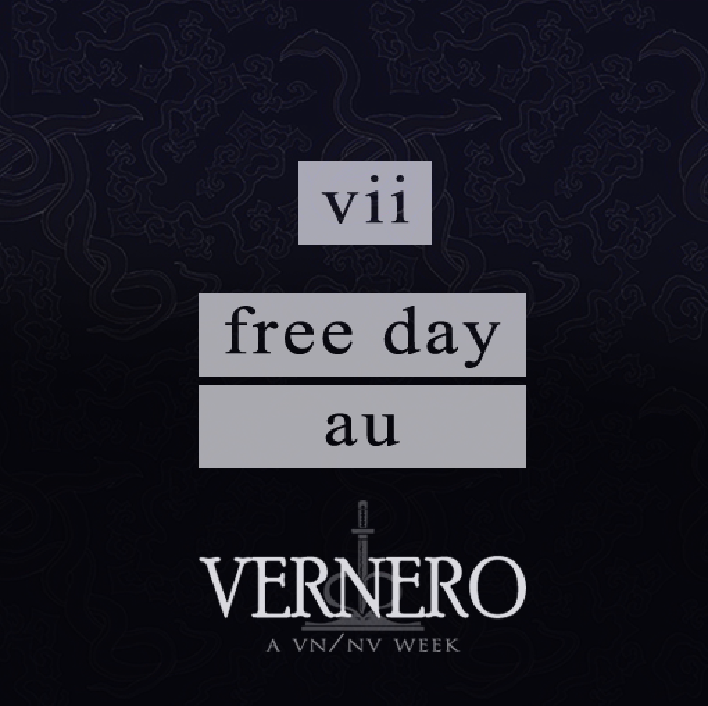 VNweek25's tweet photo. Day 7 is upon us! Today's prompt is a freebie for whatever your little hearts may desire - hope you've had a blast so far! As usual, the official tag to help us find your lovely creations is #verneroweek2025! https://t.co/I7vSFjmfat