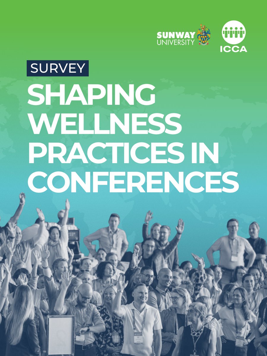 🌿 How can conferences better support wellbeing?
ICCA &amp; Sunway University are exploring how to create healthier, more inclusive event environments. 🌱
💡 Share your insights — take the 5-min survey: survey.alchemer.eu/s3/90894891/We…

#ICCAWorld #ConferenceWellbeing #BusinessEvents