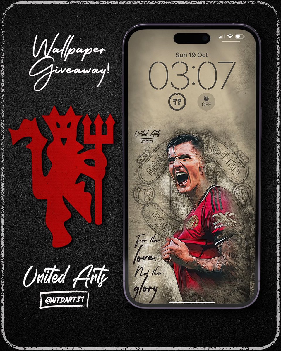 UtdArts1's tweet image. 🚨 WALLPAPER GIVEAWAY!!
🇾🇪 For the love, not the glory 🇾🇪
If you want this epic wallpaper to freshen up your phone, all you have to do is:
1) FOLLOW
2) RETWEET this post
Eaasy, ha? 😉
#MUFC #Wallpaper #LFCvMUFC