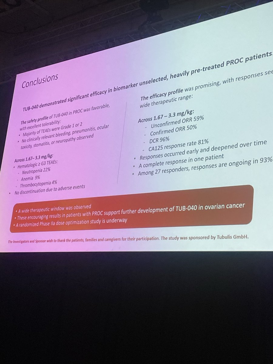 NaPi2b still a valuable target for ADC after the results of TUB040 in the NAPISTAR trial in <a href="/myESMO/">ESMO - Eur. Oncology</a> #ESMO25 <a href="/GEICOgroup/">GEICO-Spanish Gynaecological Cancer Research Group</a>