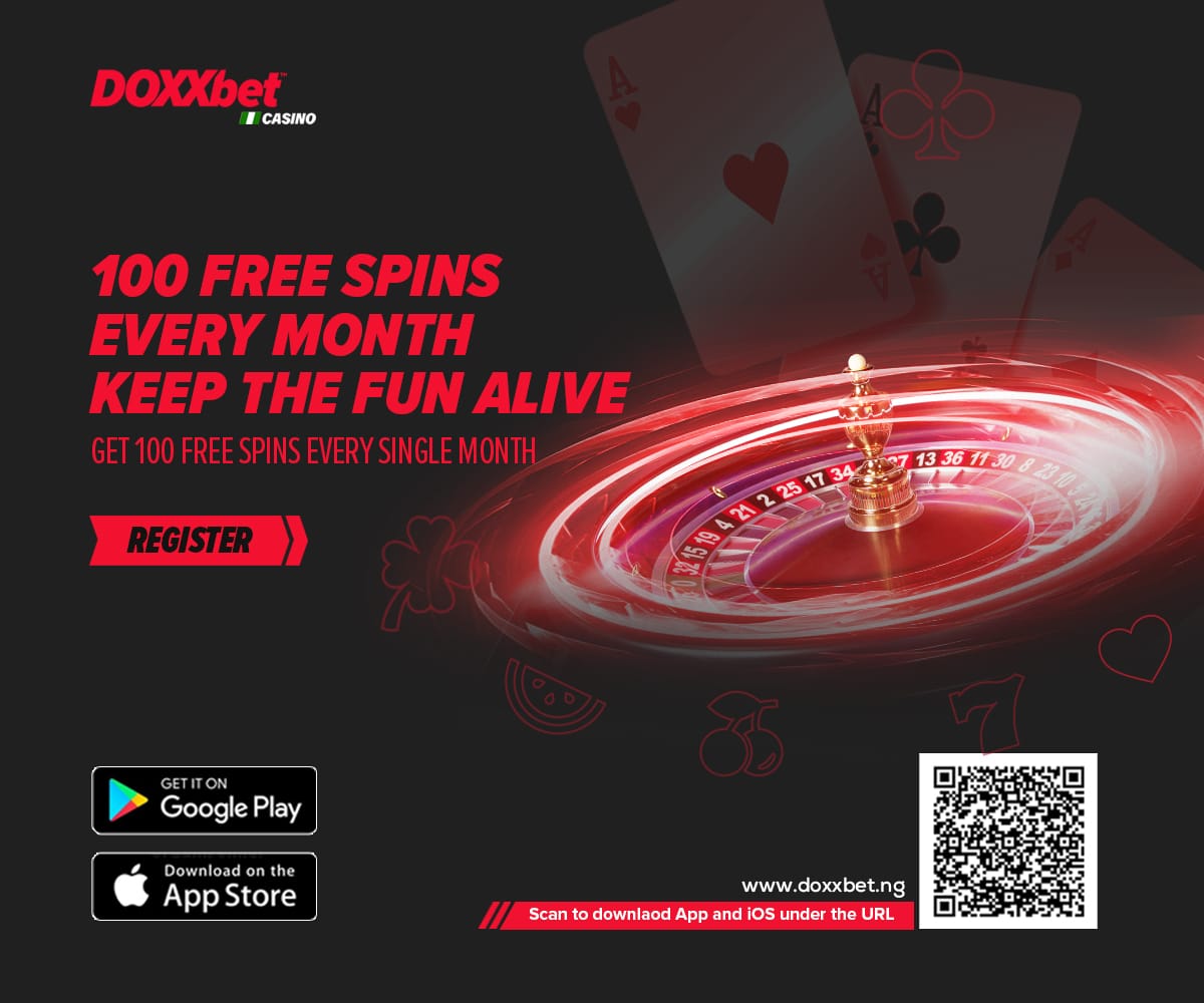 Download the DOXXbet Casino Mobile App to explore Roulette, Blackjack, and more on <a href="/Doxxbet9ja/">Doxxbet</a>

Use my promo code "BETCODESNG"  for exclusive bonuses to enjoy. 

SIGN UP TODAY &gt; shorturl.at/kUtmH

#DoxxbetCasino #NaijaCasino #SpinToWin