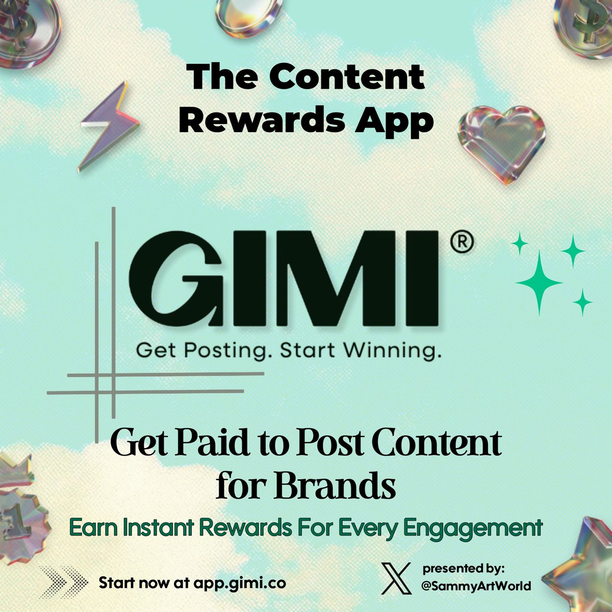 Just Sam (@sammyartworld) on Twitter photo You don’t need followers to make money anymore.
You need creativity and <a href="/GimiApp/">GIMI</a> makes it possible 💥
It’s not about who’s “influential.”
It’s about who’s creating. ⚡
If you can post, you can earn 💸
Join here: app.gimi.co You don’t need followers to make money anymore.
You need creativity and <a href="/GimiApp/">GIMI</a> makes it possible 💥
It’s not about who’s “influential.”
It’s about who’s creating. ⚡
If you can post, you can earn 💸
Join here: app.gimi.co