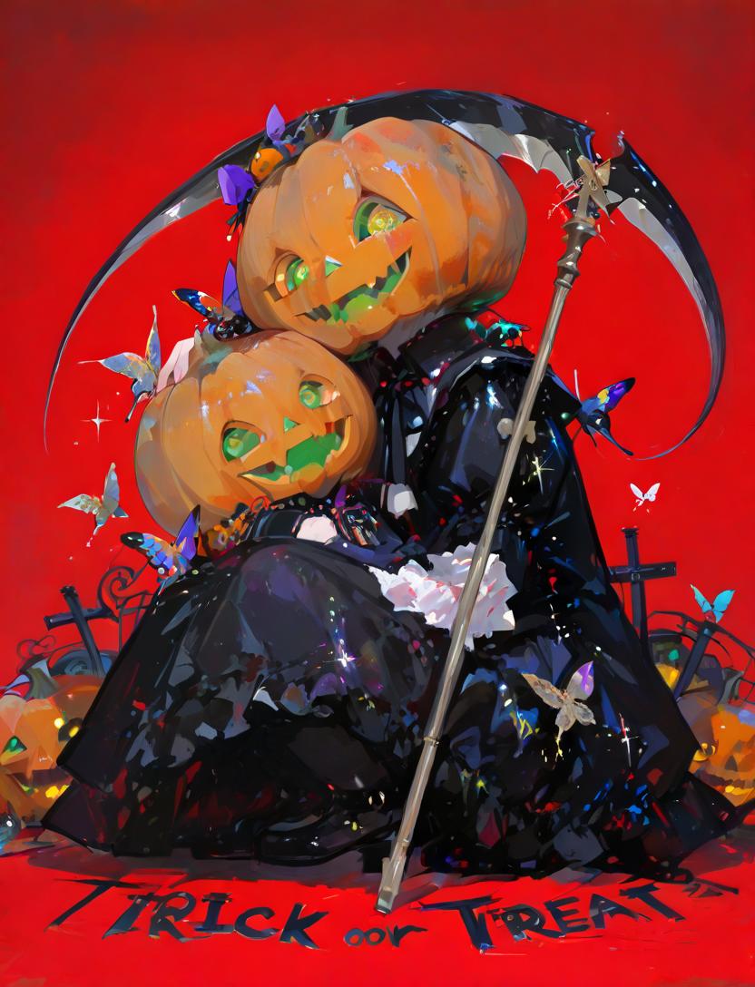 アニメオイルⅡが楽しすぎて！！
そしてハロウィン関係のイベントも重なってボキャブラリー皆無な私が生成するから同じのばっかだけど…
楽しくて、楽しくて一人ルンルンしながら生成😂
#Spellai
#AIart 
なんか勝手に座っちゃって同じ感じだけどテーマ“ベクターシリーズ”との相性が良き❤