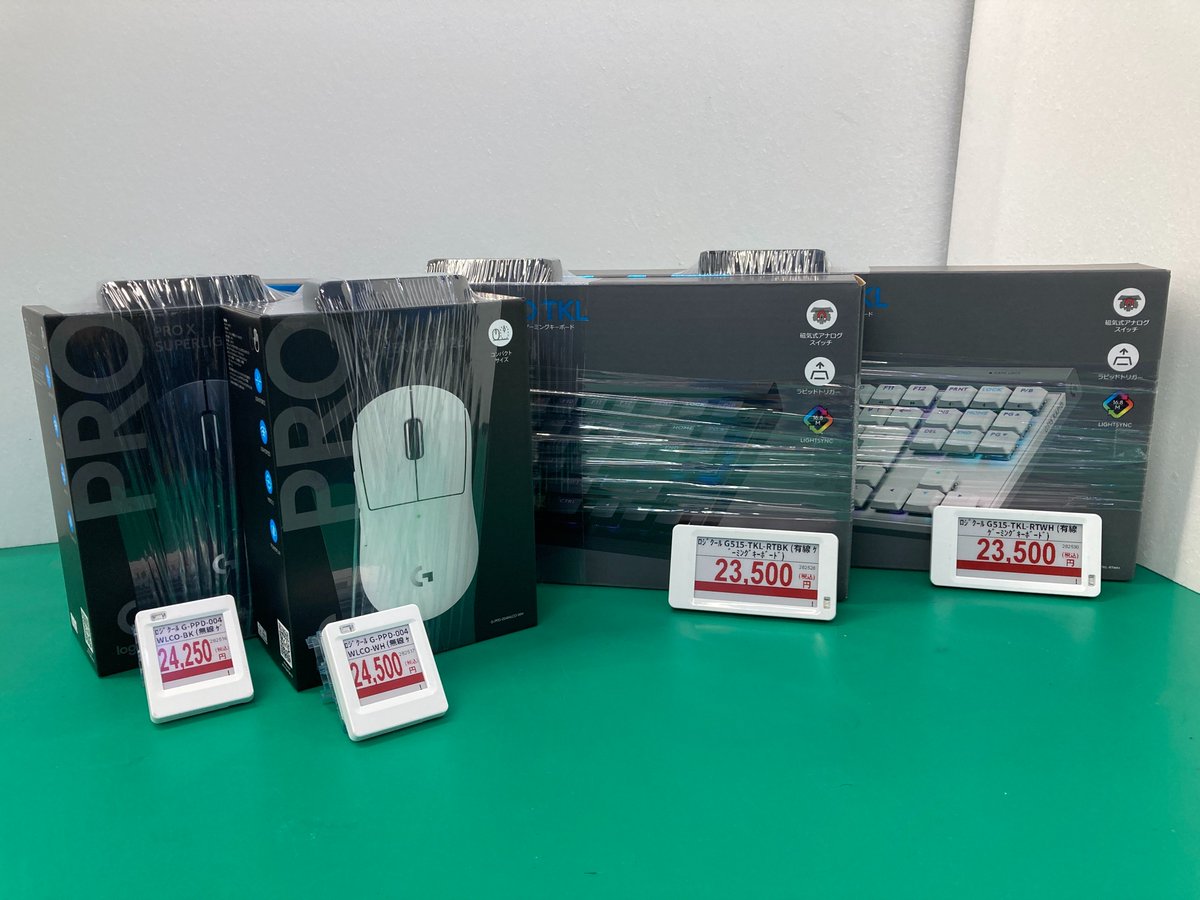 dospara_hachi's tweet image. 【📣新商品情報📣】

先日 #Logicool から発売されました新商品の見本を八王子店で展開しています🎶

G733-BKn
PRO X SUPERLIGHT 2c
G515 RAPID TKL

どの商品もスタッフお勧めの商品です👍

気になる方はぜひドスパラ八王子店までお越しください‼️

#ドスパラ #八王子 #デバイス